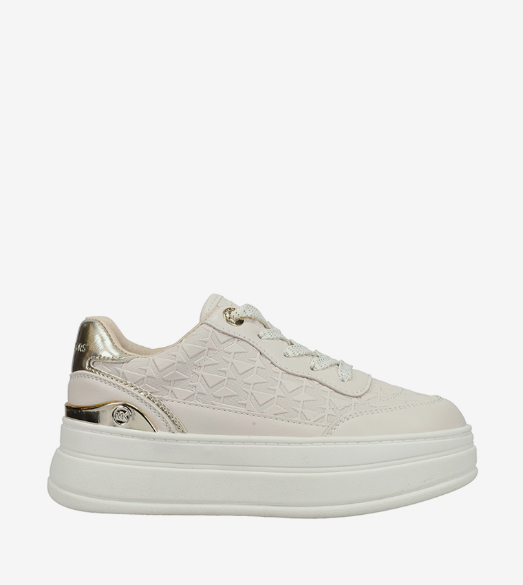 HAYES Monogram Debossed  Platform Sneakers