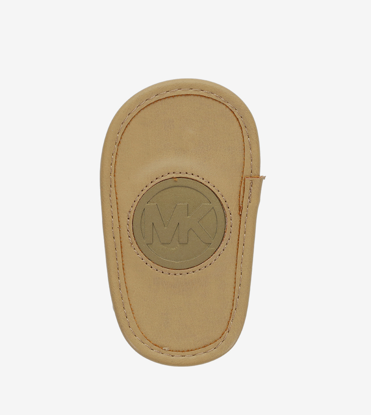 BABY MAXSON LAYETTE Monogram Print Slingback Flat Sandals