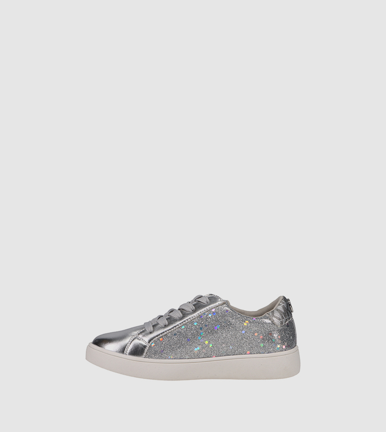 Michael kors silver glitter on sale sneakers