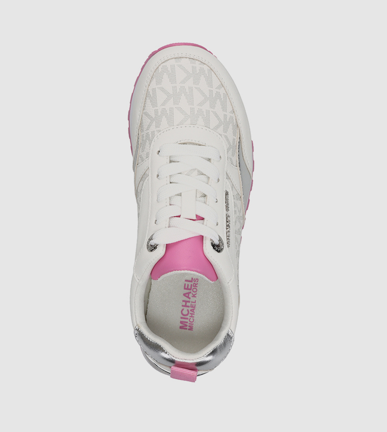 BILLIE DORIAN Monogram Pattern Lace-Up Sneakers