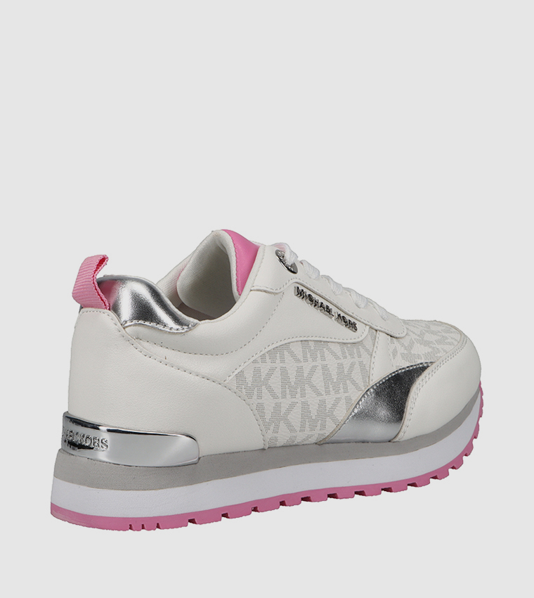 BILLIE DORIAN Monogram Pattern Lace-Up Sneakers