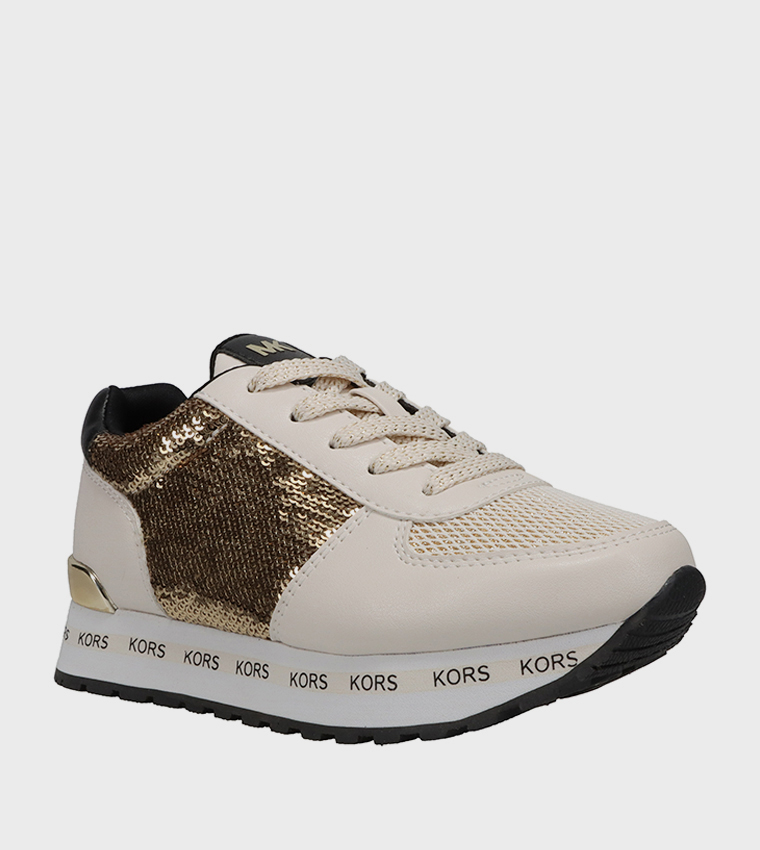MONIQUE Sequined Platform Sneakers