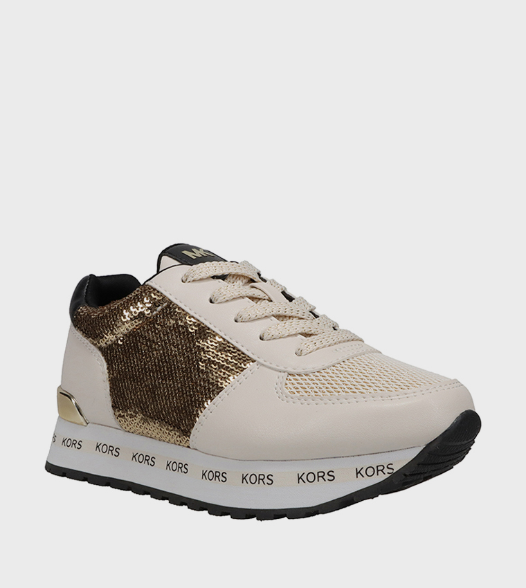 MONIQUE Sequined Platform Sneakers