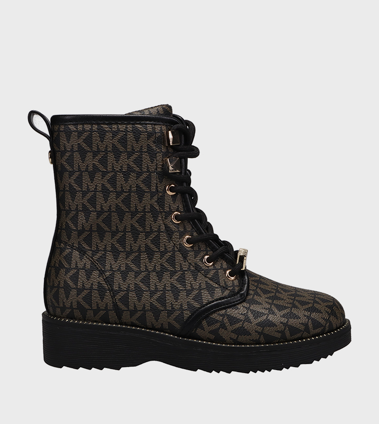HASKELL Logo Printed Ankle Boots