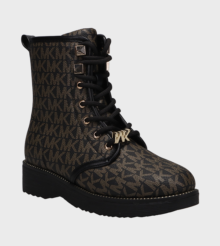 HASKELL Logo Printed Ankle Boots