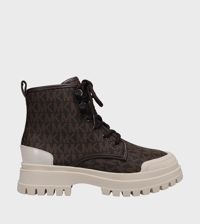 PAYTON Logo Printed Ankle Boots
