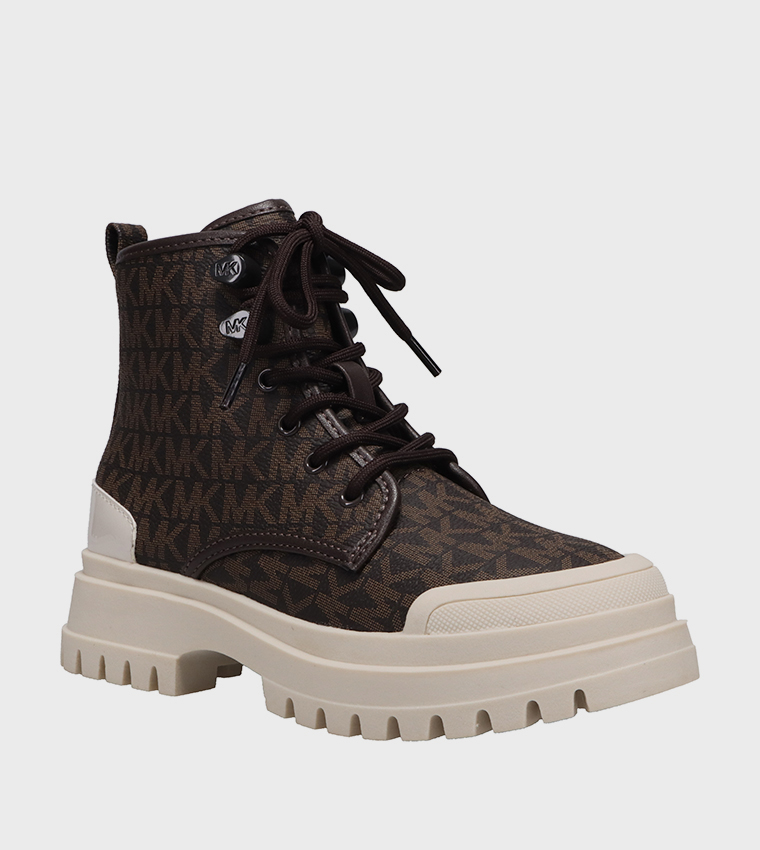 PAYTON Logo Printed Ankle Boots