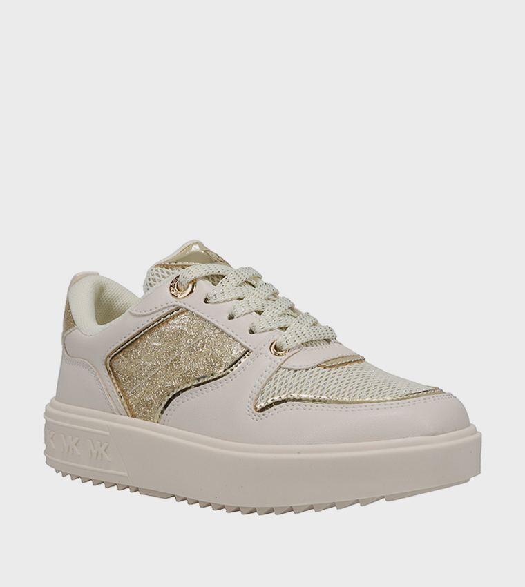 EMMET RUMI Glitter Lace-Up Sneakers