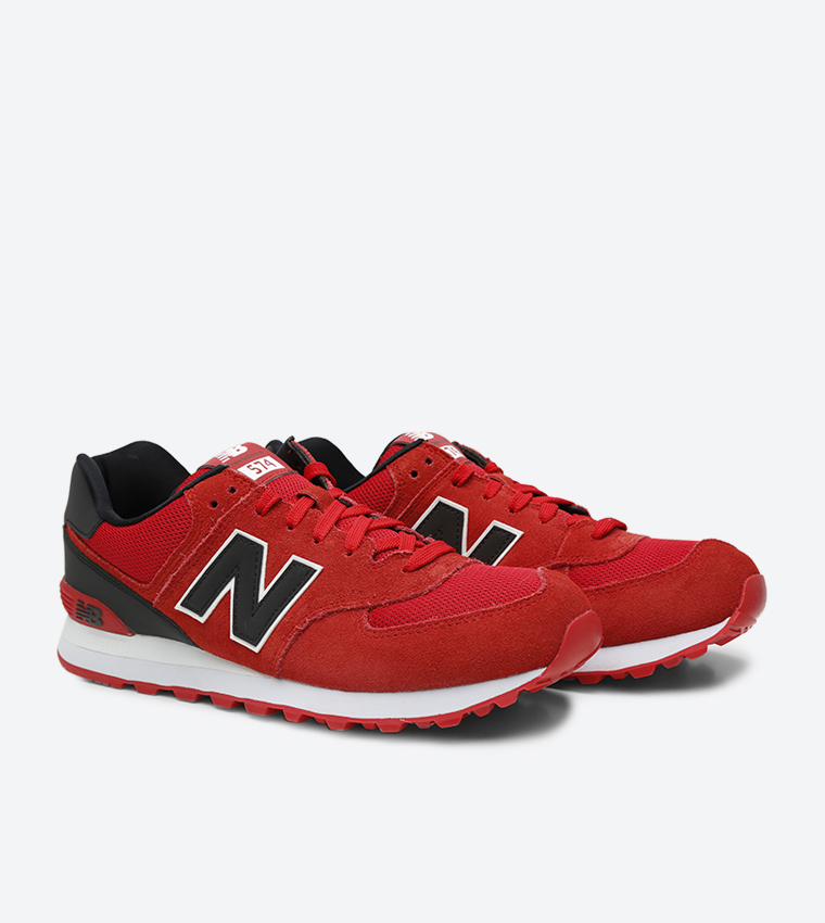 Buy New Balance 574 Classic Reflective Running Shoes Red ML574CND In Red 6thStreet Kuwait