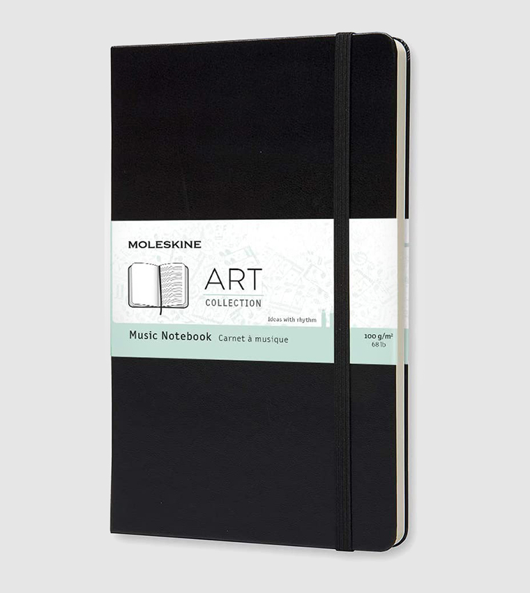 Buy Moleskine Art Collection Music Notebook Black In Black 6thStreet