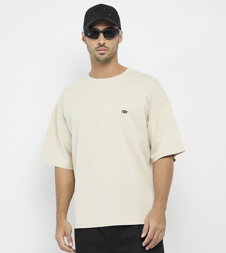 Back Printed Crew Neck T-Shirt