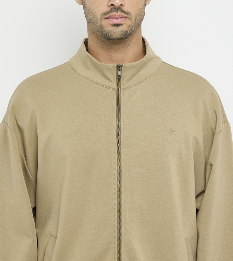 Solid Zip-Through Jacket