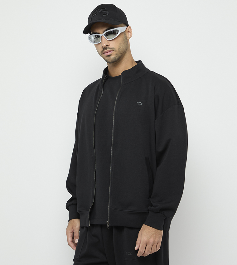 Solid Zip-Through Jacket