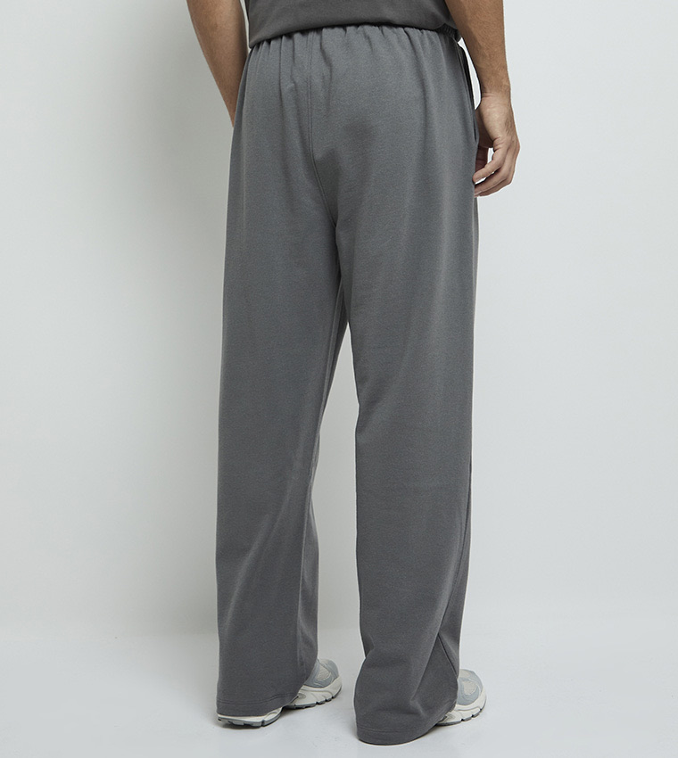 Solid Drawstring Waist Sweatpants