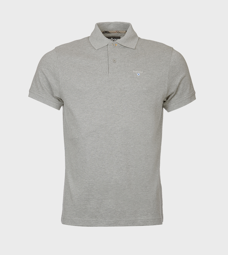Logo Embroidered Tartan Polo T-Shirt