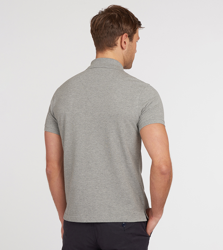 Logo Embroidered Tartan Polo T-Shirt