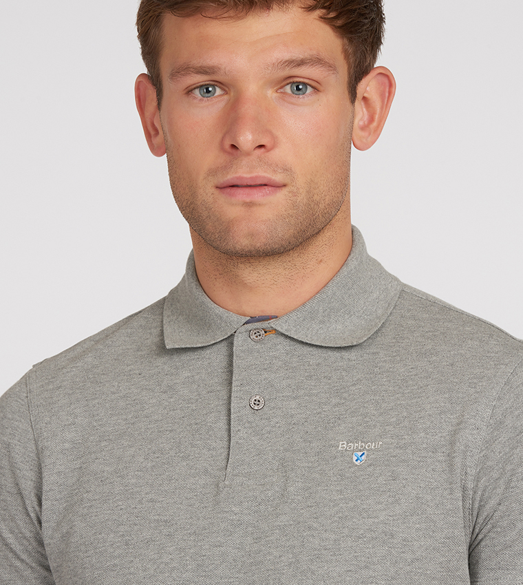 Logo Embroidered Tartan Polo T-Shirt