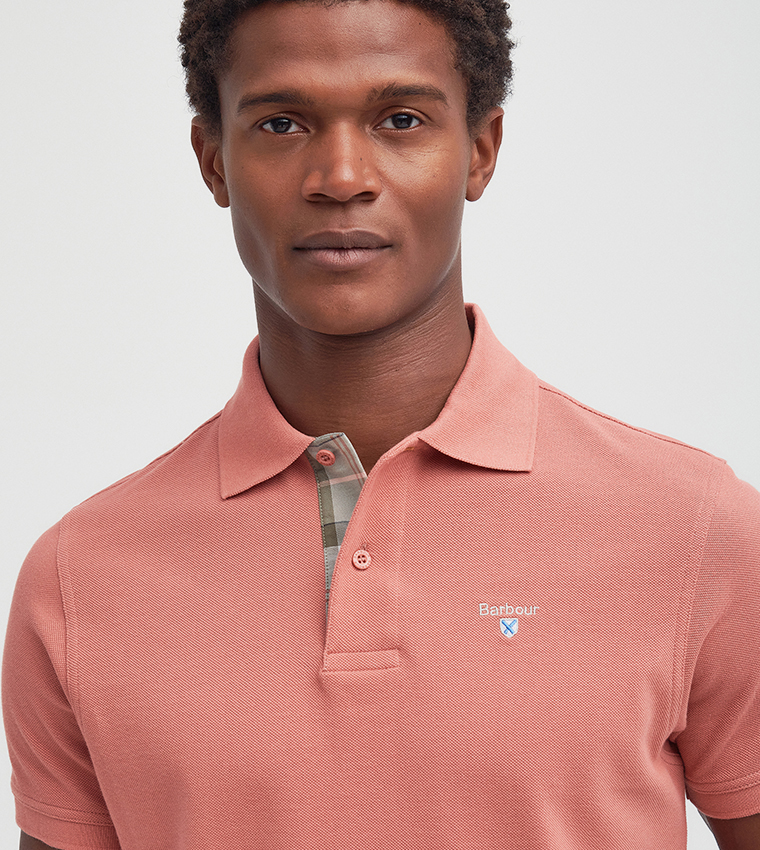 Logo Embroidered Short Sleeves Polo T-Shirt