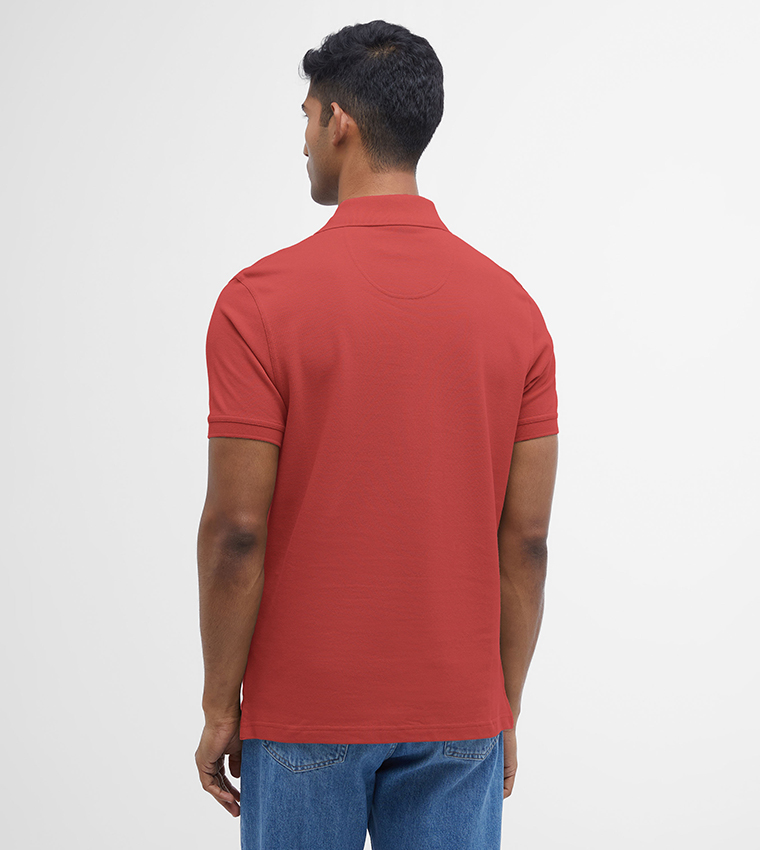 Logo Embroidered Tartan Polo T-Shirt