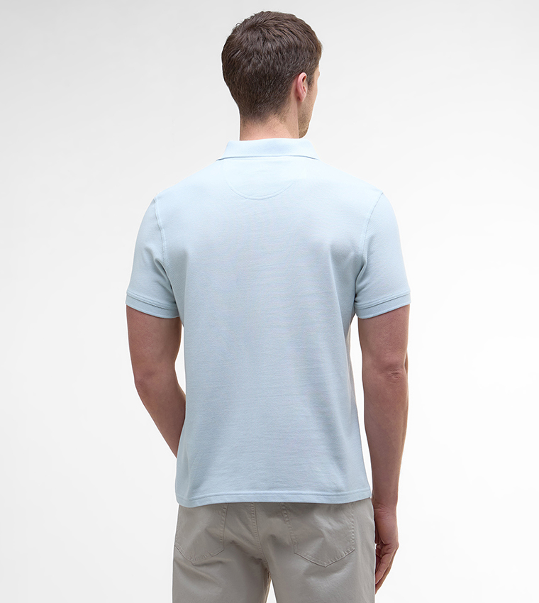 Textured Short Sleeves Sports Polo T-Shirt