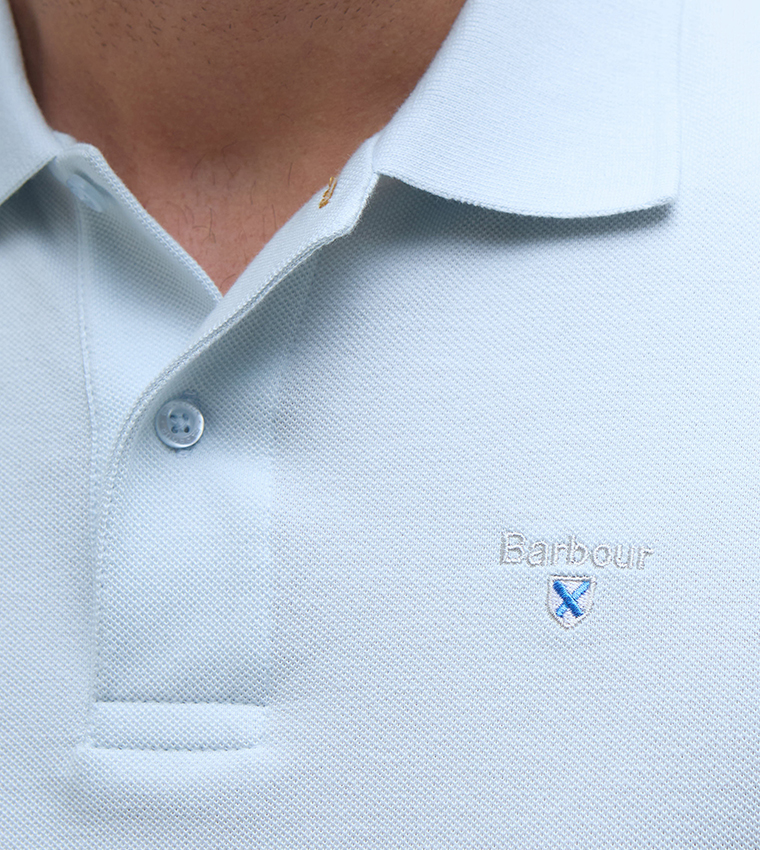 Textured Short Sleeves Sports Polo T-Shirt