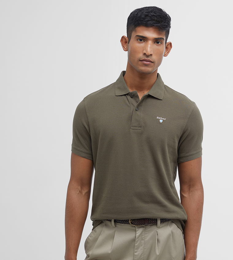 Logo Embroidered Tailored Polo T-Shirt