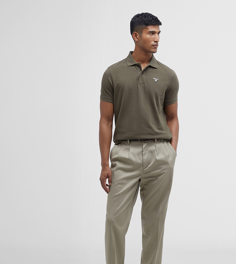 Logo Embroidered Tailored Polo T-Shirt