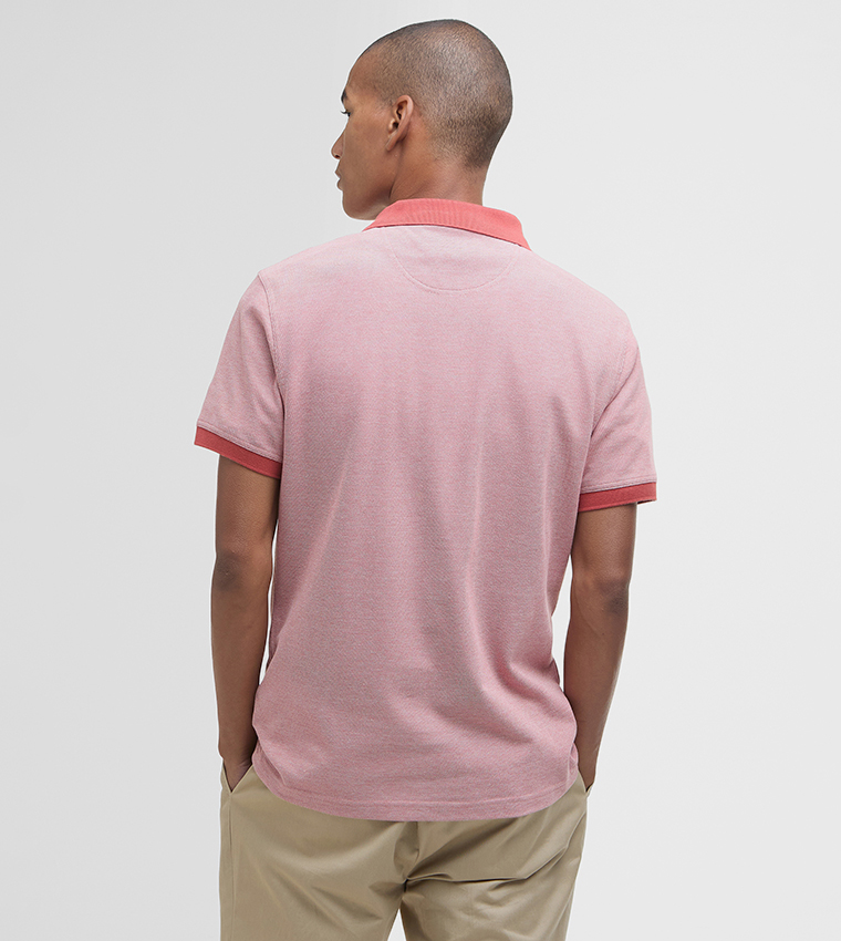 Contrast Trim Short Sleeves Polo T-Shirt