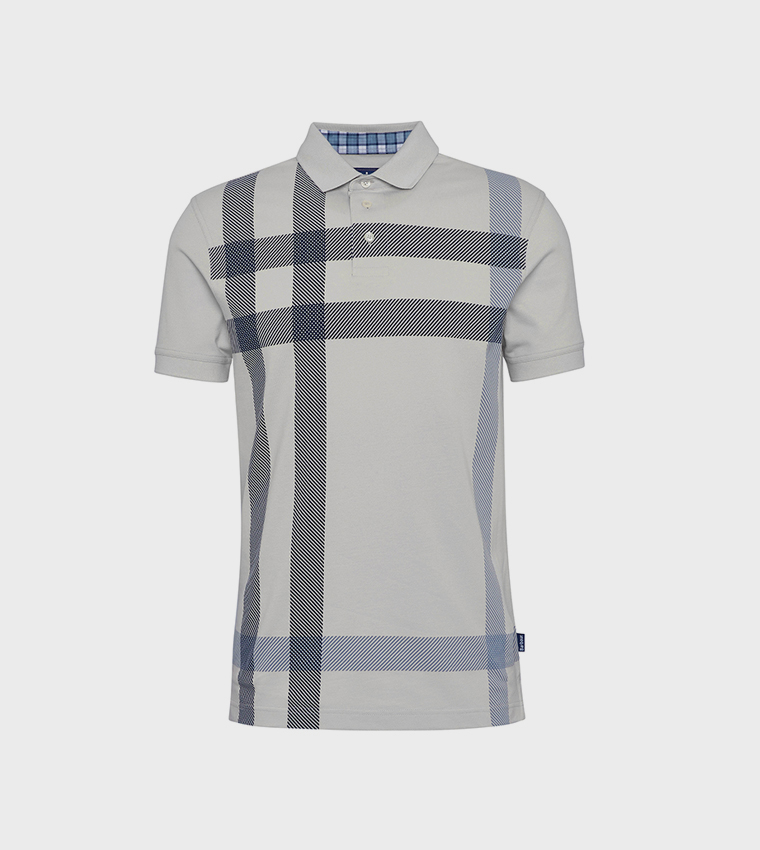 Plaid Blaine Polo T-Shirt