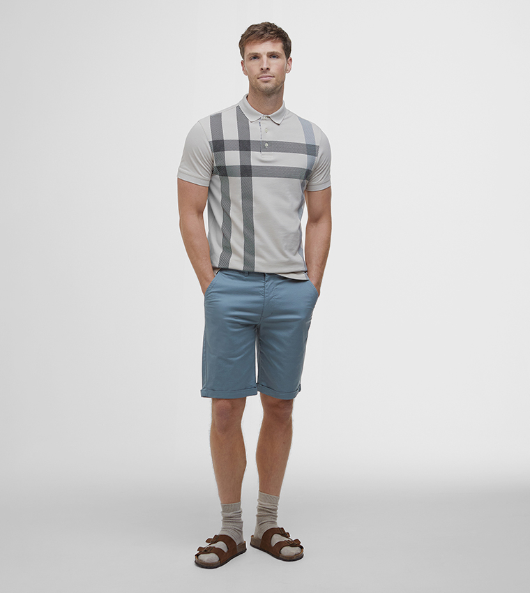 Plaid Blaine Polo T-Shirt