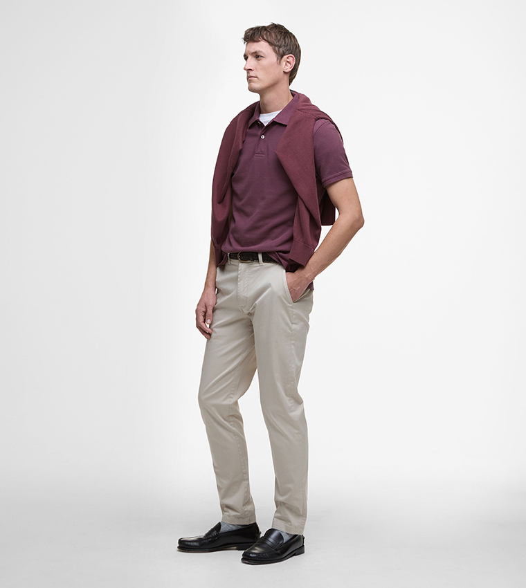 Logo Embroidered Short Sleeves Polo T-Shirt