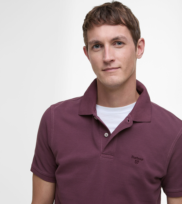 Logo Embroidered Short Sleeves Polo T-Shirt