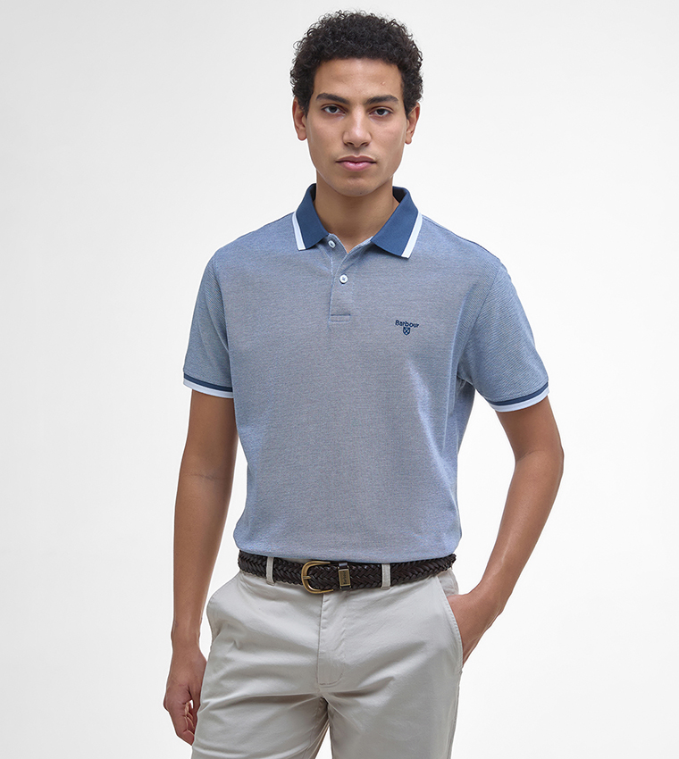 BARNARD Contrast Tipping Short Sleeves Polo T-Shirt