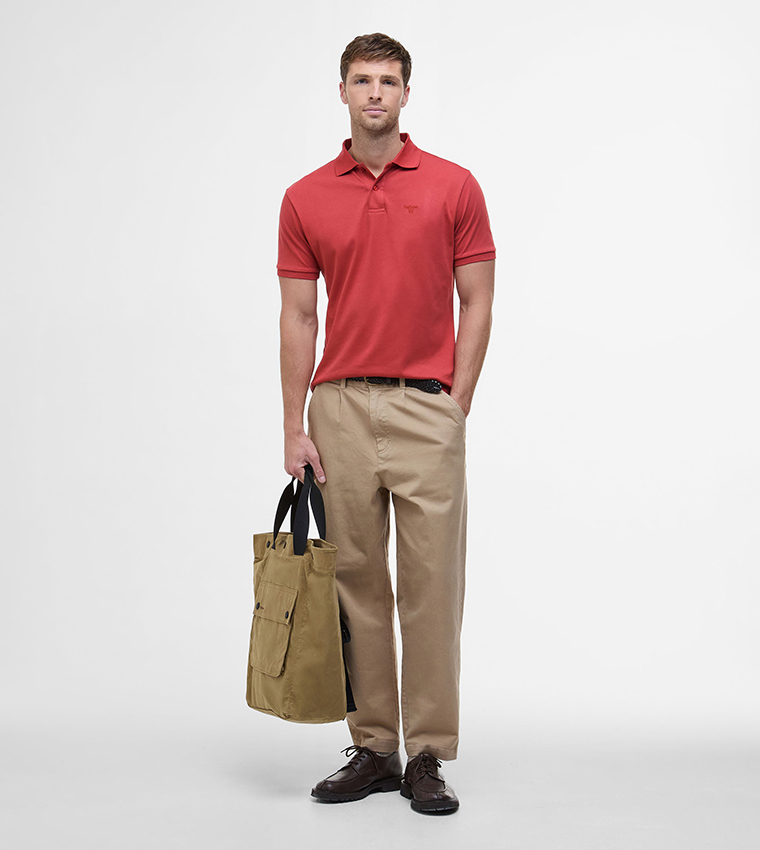 Logo Embroidered Hylton Polo T-Shirt