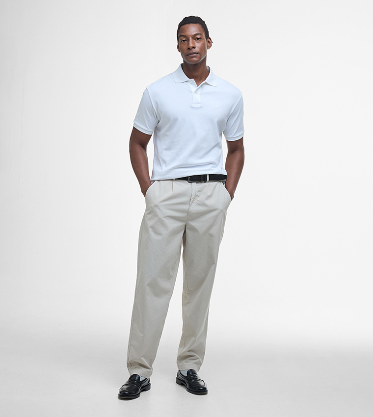 Logo Embroidered Hylton Polo T-Shirt