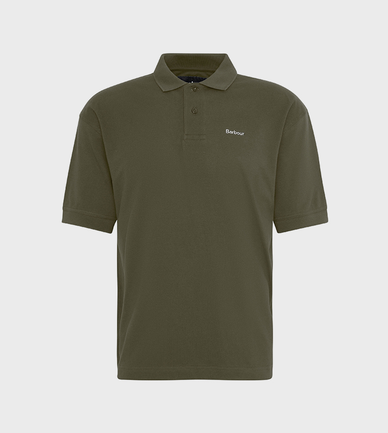 Logo Embroidered Hexham Oversized Polo T-Shirt