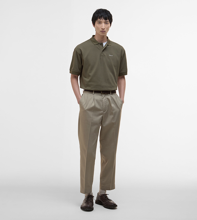 Logo Embroidered Hexham Oversized Polo T-Shirt