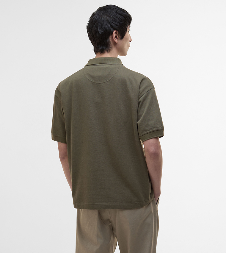 Logo Embroidered Hexham Oversized Polo T-Shirt