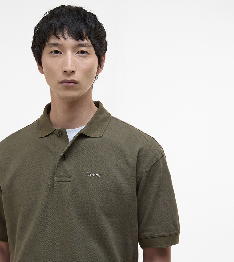 Logo Embroidered Hexham Oversized Polo T-Shirt