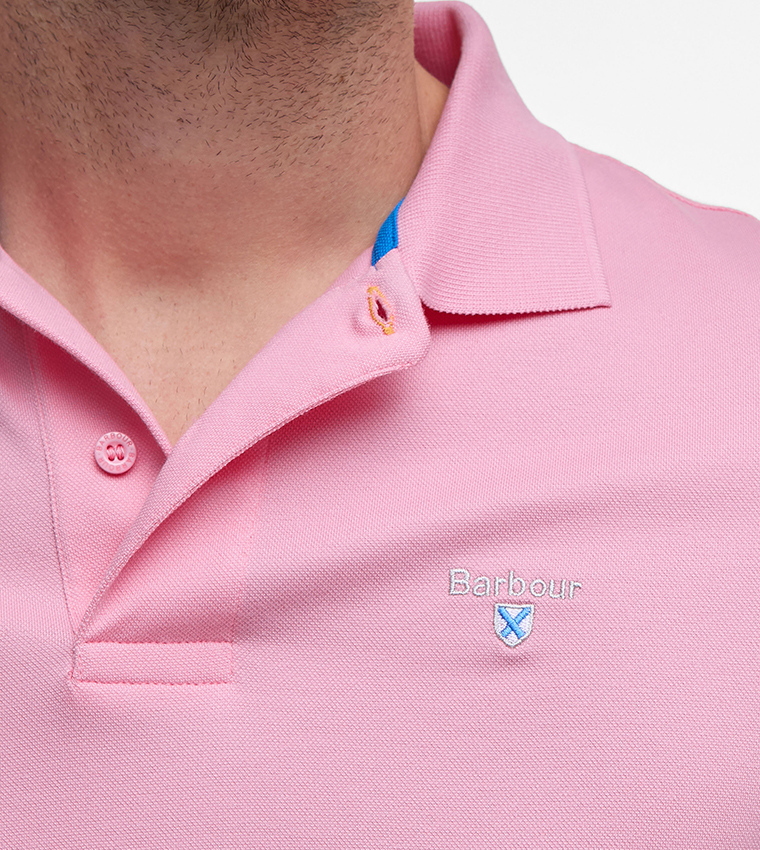 Logo Embroidered Short Sleeves Polo T-Shirt