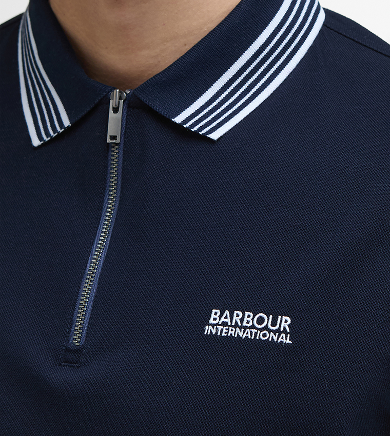 UPHAM Contrast Tipping Short Sleeves Polo T-Shirt