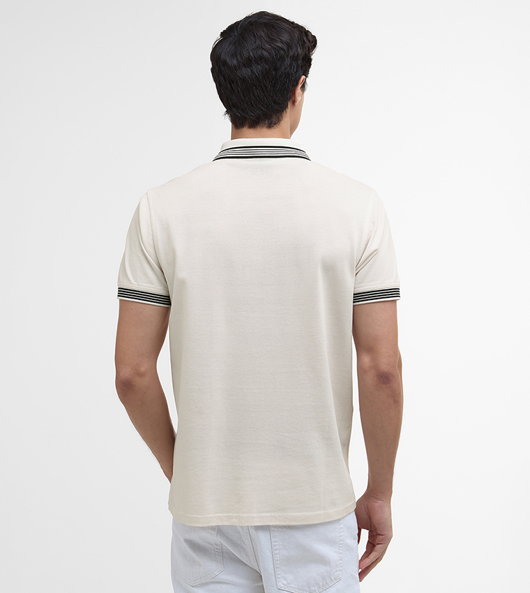 UPHAM Contrast Tipping Short Sleeves Polo T-Shirt