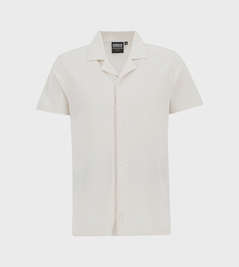 TONTO Solid Short Sleeves Pique Shirt