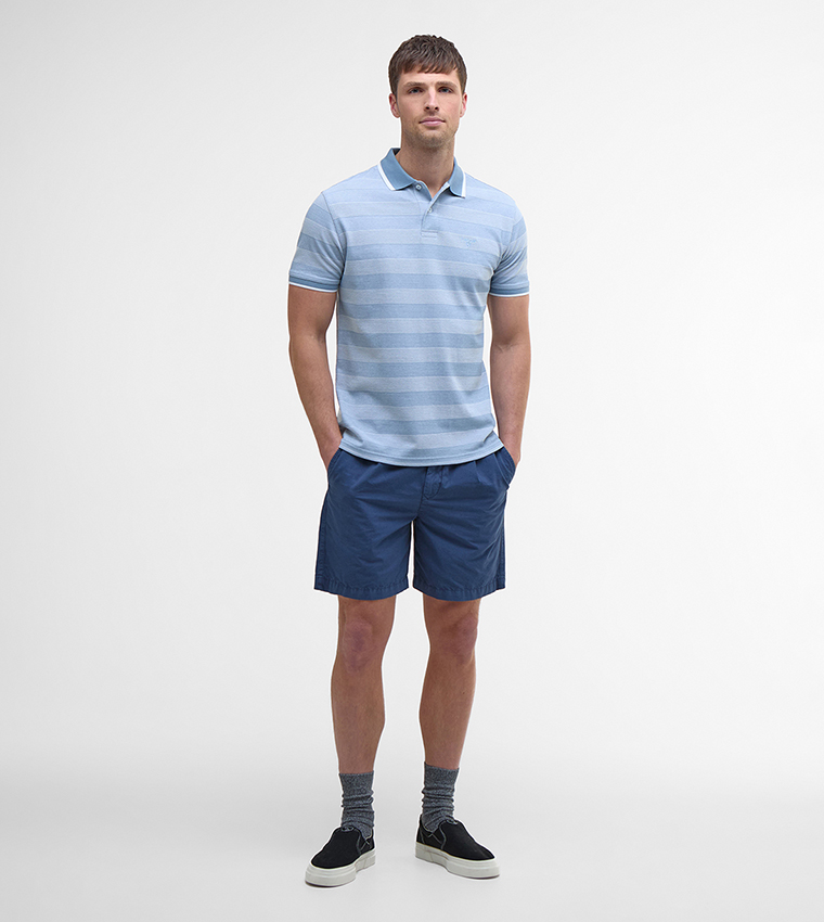 BRANTON Striped Short Sleeves Polo T-Shirt