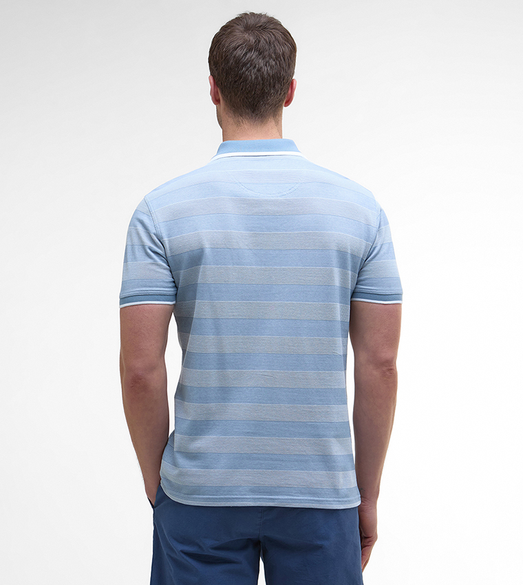 BRANTON Striped Short Sleeves Polo T-Shirt