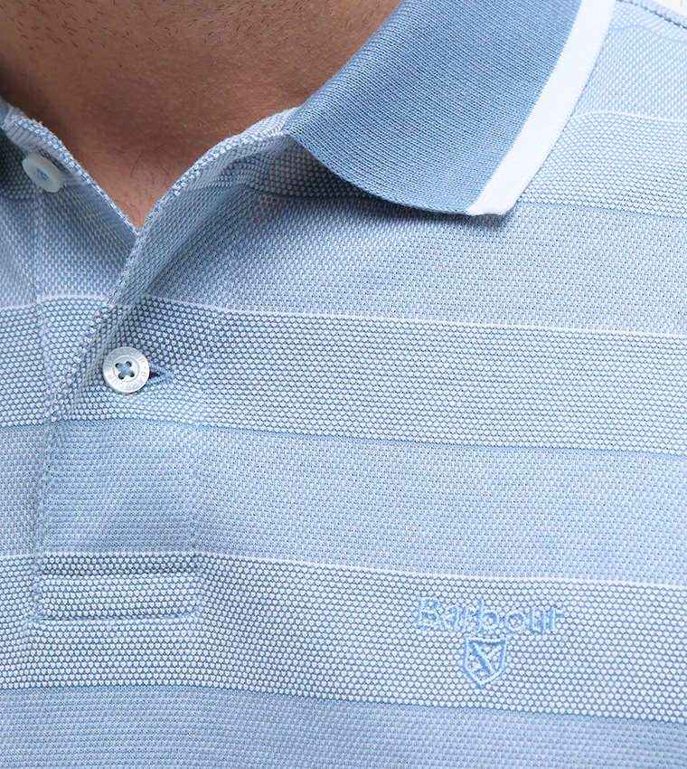 BRANTON Striped Short Sleeves Polo T-Shirt