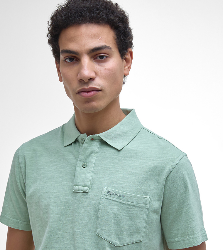 PIGMENT Dye Slub Short Sleeves Polo T-Shirt