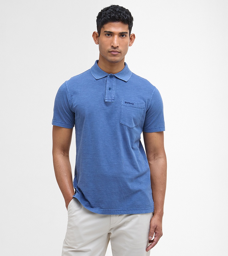PIGMENT Dye Slub Short Sleeves Polo T-Shirt