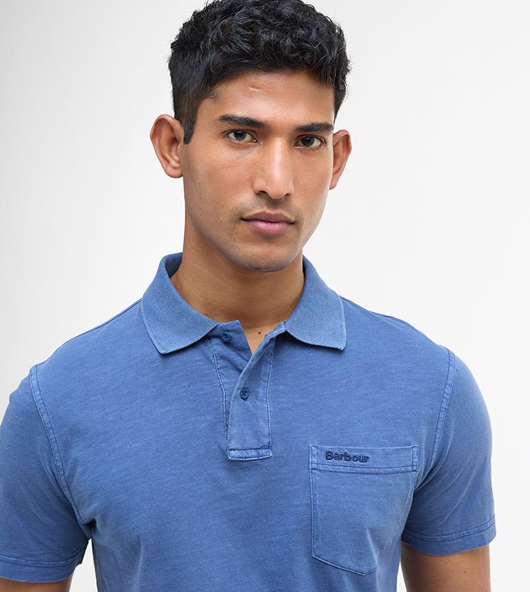 PIGMENT Dye Slub Short Sleeves Polo T-Shirt