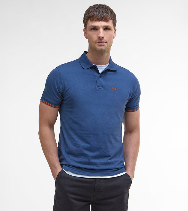 AUSTWICK Contrast Tipping Polo T-Shirt